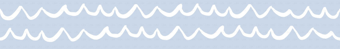 Sea Waves In Periwinkle Fabric