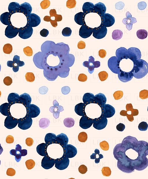 Sedona Tile Flower - Royal Blue And Gold
