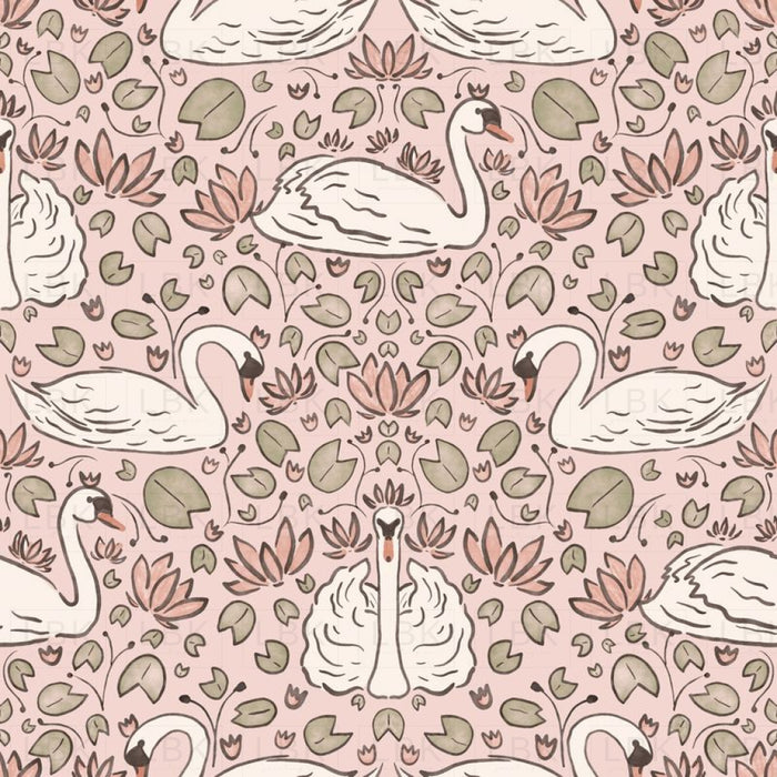 Serene Swans - Primrose Pink