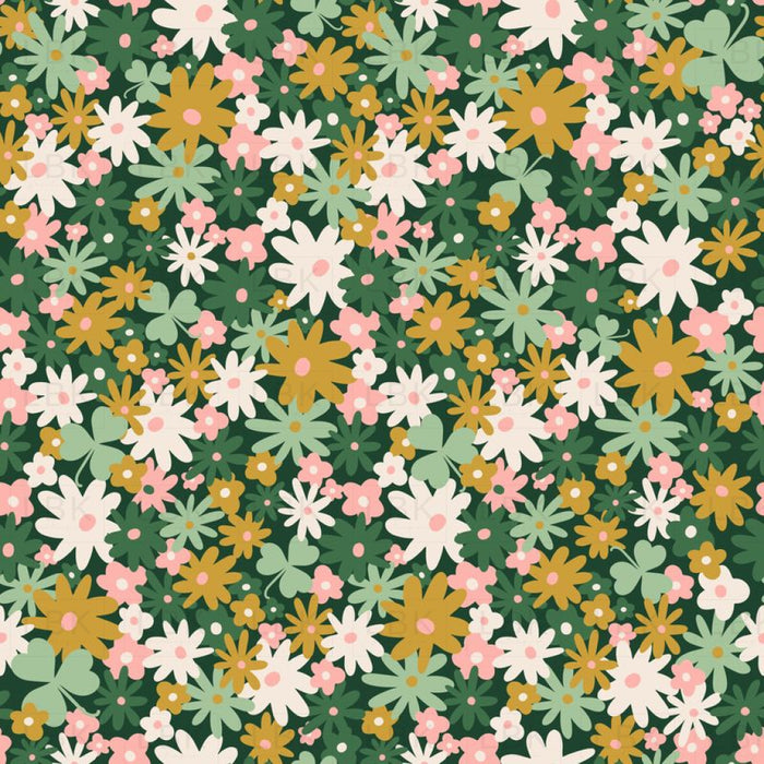 Shamrock Ditsy Floral - Green