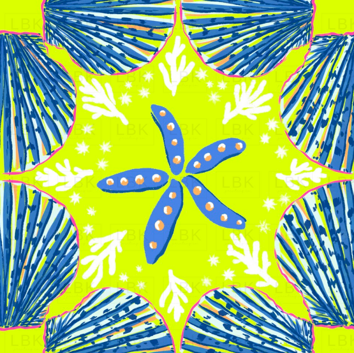 Shells in rhythm lumin lime ocean