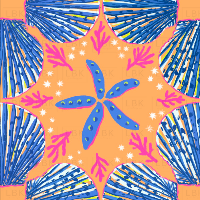 Shells in rhythm orange coral