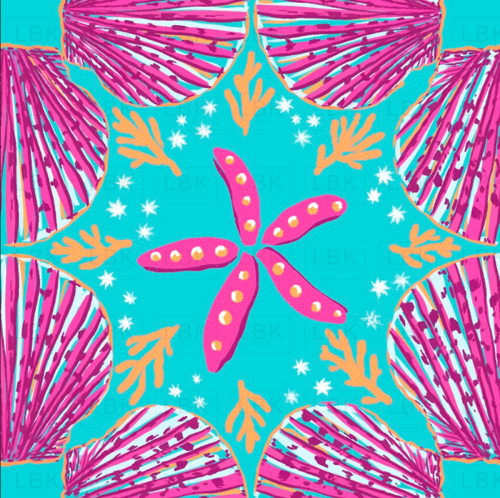 Shells in rhythm turq rasp
