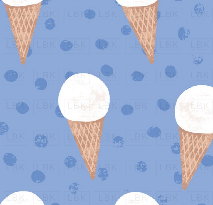 Single Scoop On Blue Dots