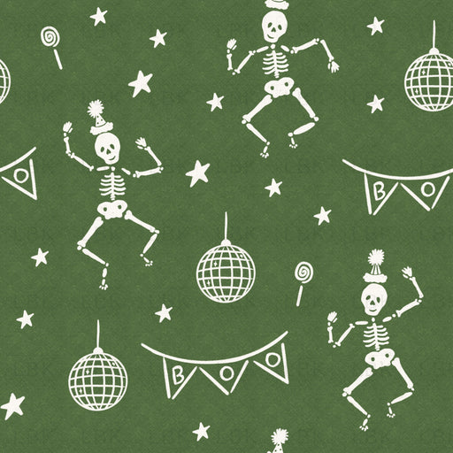 Skeleton Party Green