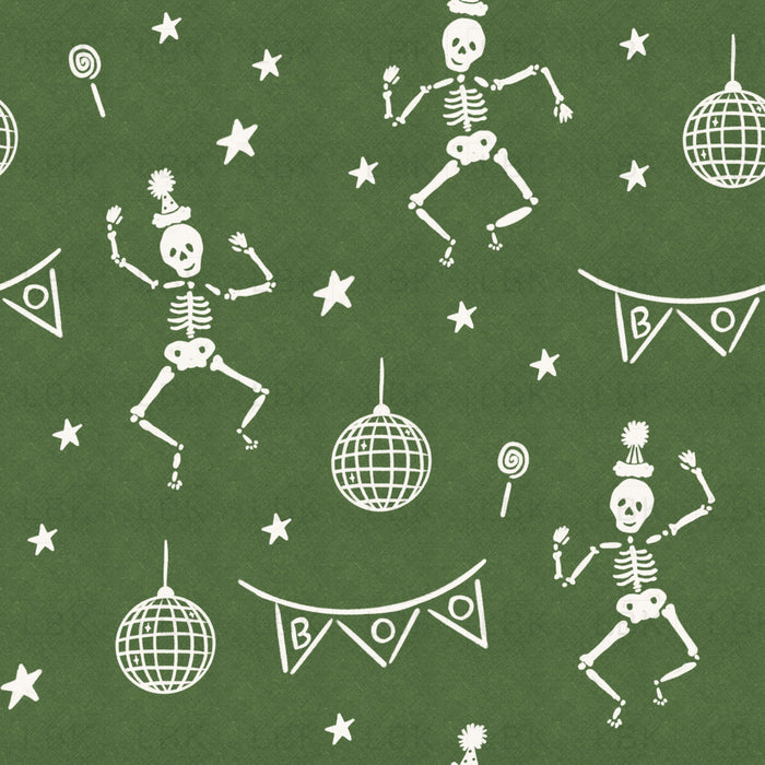 Skeleton Party Green