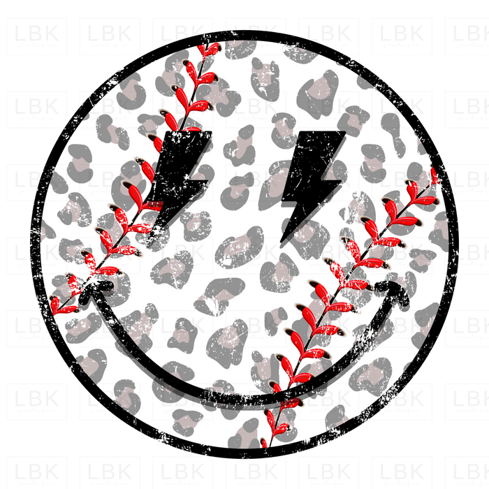 Smiley - Baseball Leopard