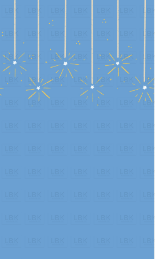 Sparkler Border Denim Blue