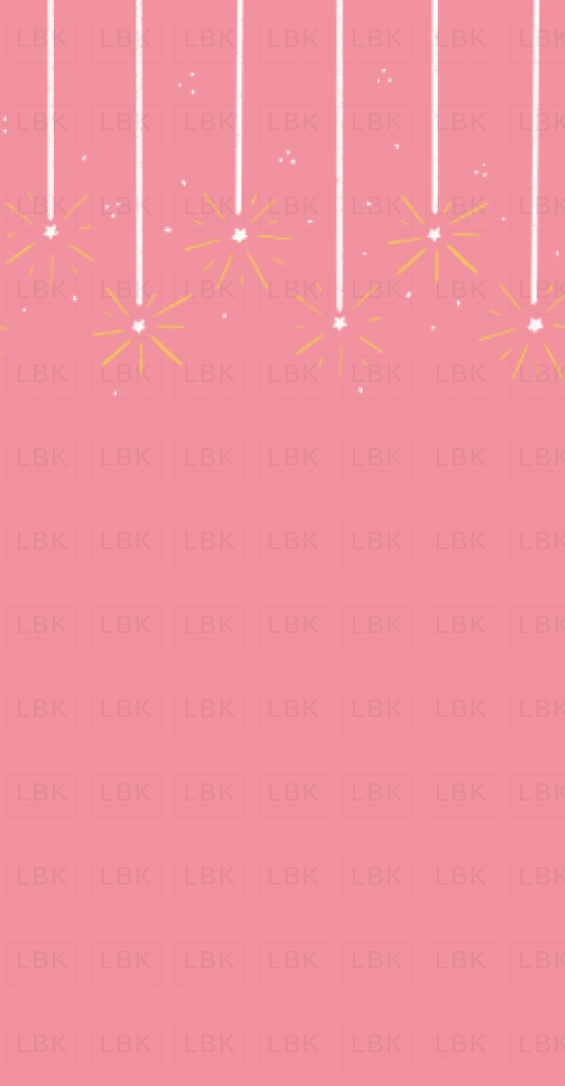 Sparkler Border Flamingo Pink