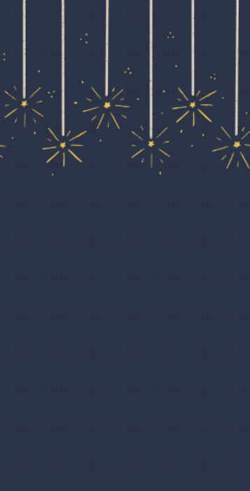 Sparkler Border Midnight Blue