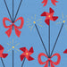Sparkler Bouquet Denim Blue and Poppy Red