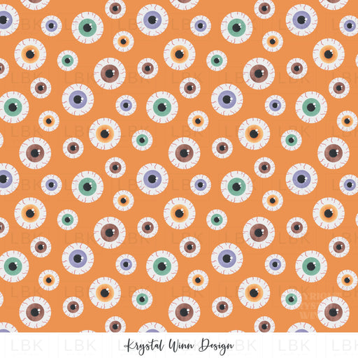 Spooky Cute Eyeballs Orange