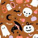 Spooky Cute On Burnt Orange