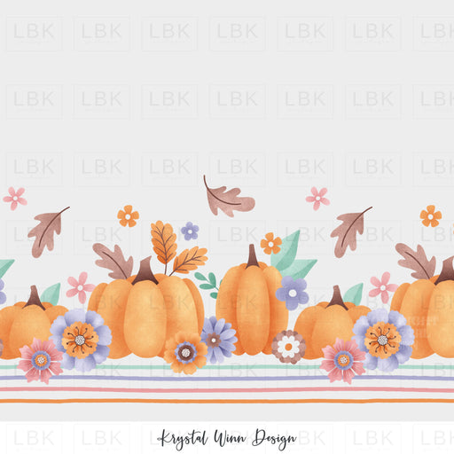 Spooky Cute Pumpkin Border