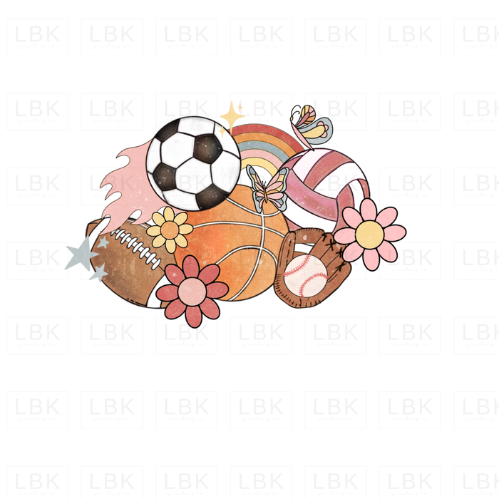 Sports DTF- Fundraiser Girl Sports / Infant/Pocket 4’’