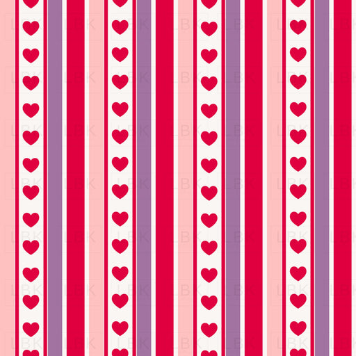 Spring Love Stripes Heart
