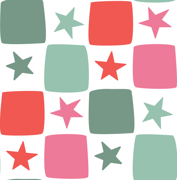 star checkerboard 10 in repeat