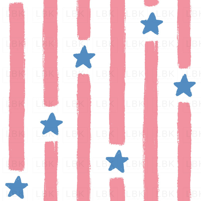 Stars & Stripes Flamingo Pink and Blue