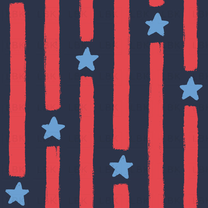 Stars & Stripes Midnight Blue and Poppy Red