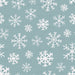 Sugar Plum Christmas Snowflakes Winter Blue Fabric