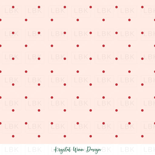 Sugar Plum Dot Cream And Red