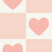 Sweet Things Heart Checkerboard Neutral