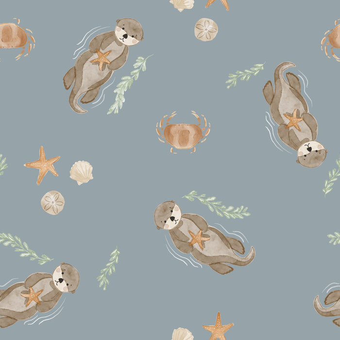 swimming sea otters-harbor blue8