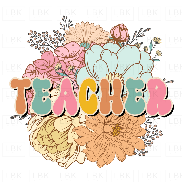 Teacher - Pastel Flowers