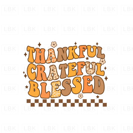 Thankful Grateful Blessed - Groovy