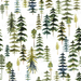 Timber Forest On White