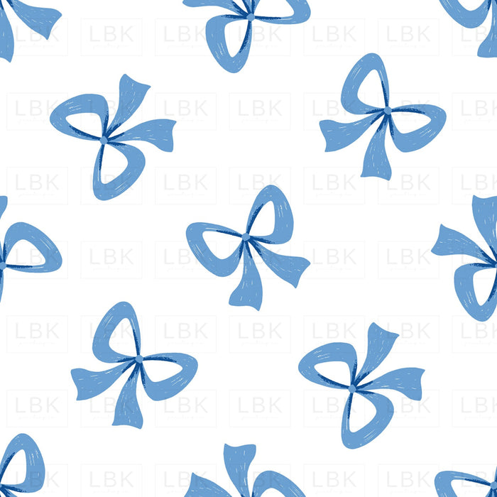 Tossed Bows Denim Blue