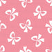 Tossed Bows White on Flamingo Pink