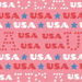 USA Flamingo Pink and Poppy Red