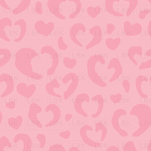 Valentines Pink Leopard Print Hearts