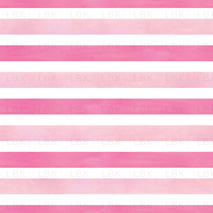 Valentines Pink Watercolor Stripes