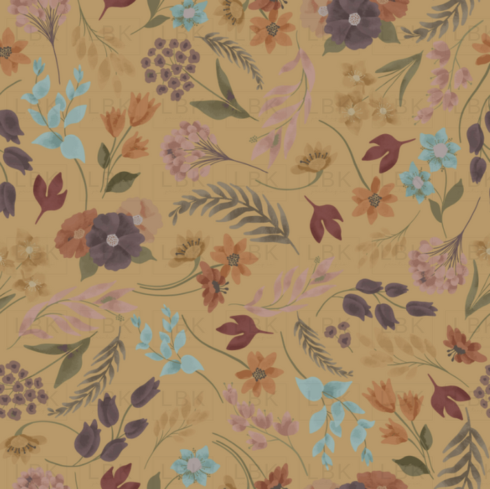 VINTAGE BLOOMS IN BUTTERCUP