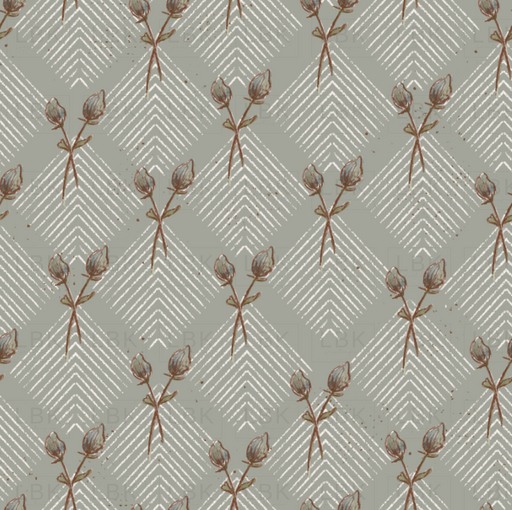 VINTAGE BLOOMS IN ROBIN BLUE