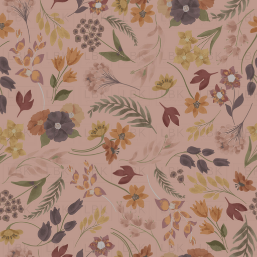 VINTAGE BLOOMS IN ROSE