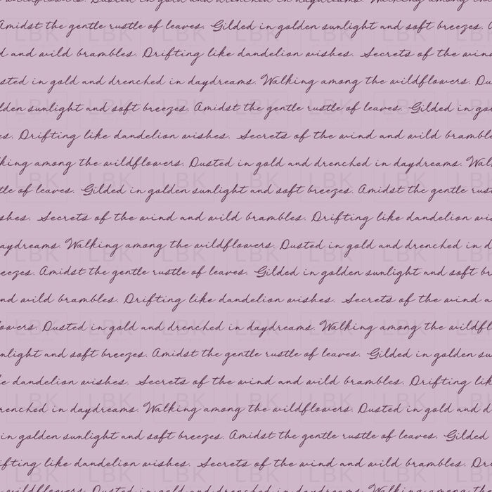 Vintage Script Lilac