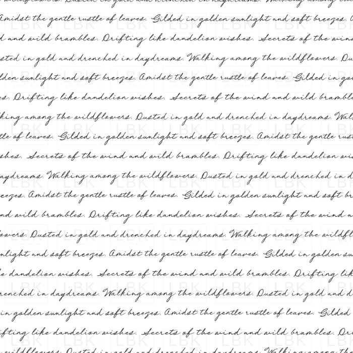 Vintage Script White