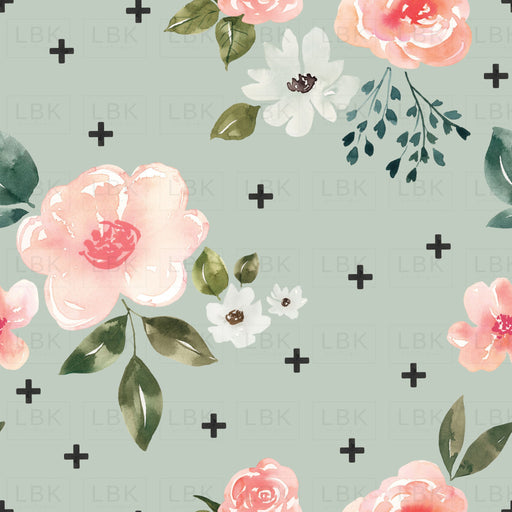 Vintage Spring Roses With Boho Dashes