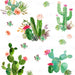 Watercolor Cactus And Succulents