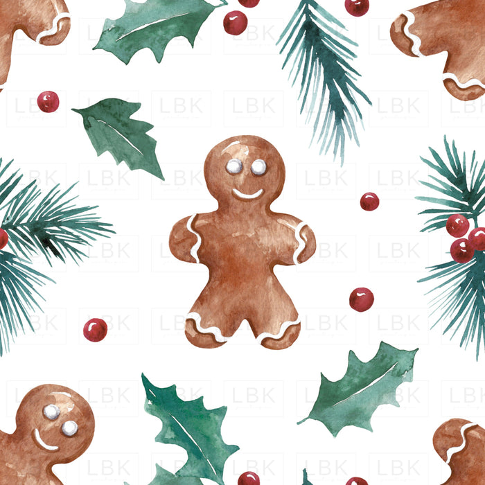 Watercolor Christmas Gingerbread