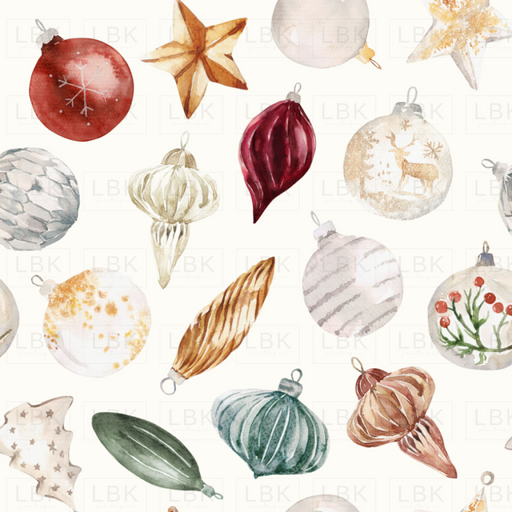 Watercolor Christmas Ornaments