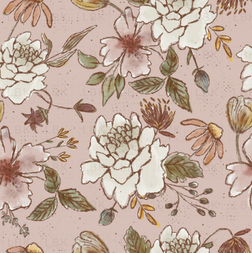 WATERCOLOR CORSAGE IN PRIMROSE PINK