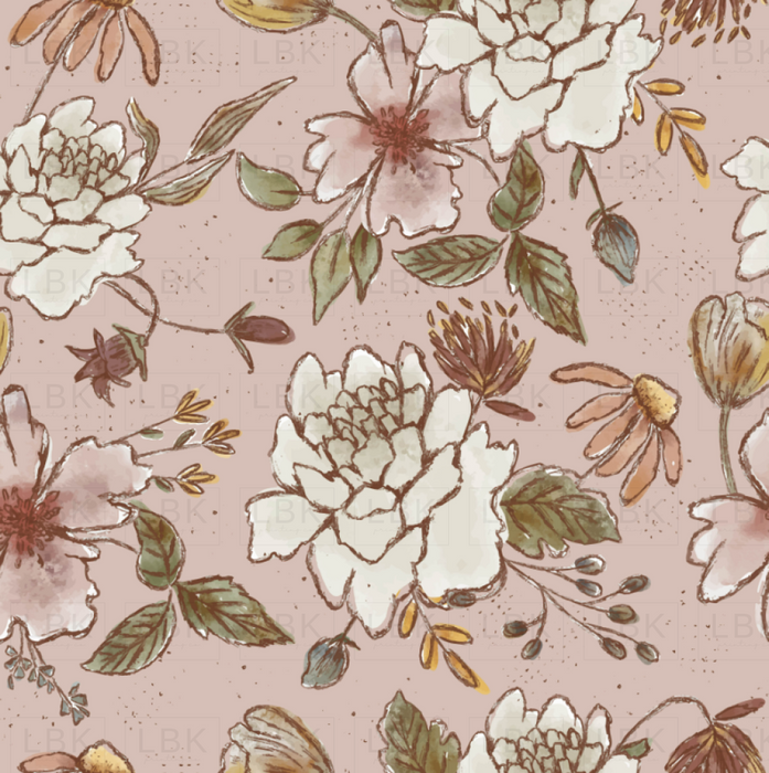 WATERCOLOR CORSAGE IN PRIMROSE PINK