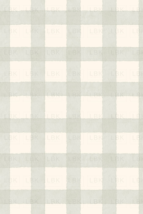 Watercolor Gingham- Light Green