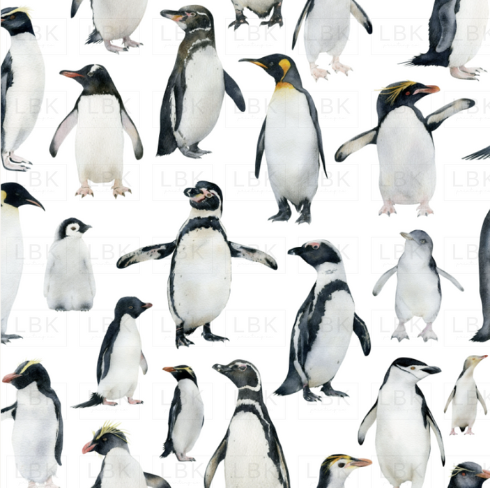 Watercolor Penguins