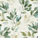 Watercolor Sprigs Green With Cream Bkg