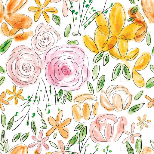 Watercolor Spring Floral